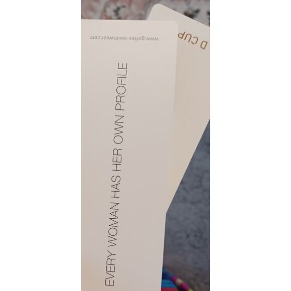 Profile by Gottex Tankini Swim Top MultiColor Geometric Padded Underwire 36D NWT - Picture 6 of 8